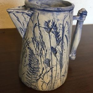 Vintage 1960 Blue Marie Devlin Pitcher